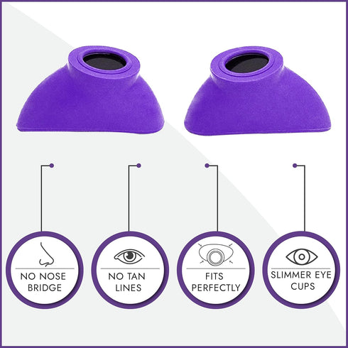 Super Sunnies Slim Flex UV Eye Protection, FDA Compliant Eyeshields, Individual Tanning Bed Goggles