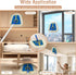 SOBONNE Commercial Dust Mop for Hardwood Floors Cleaning, Heavy Duty Industrial Dry Mop with Wedge Cotton Mop Pads