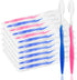 200 pcs Prepasted Disposable Toothbrushes Bulk, Individually Wrapped Pre Pasted Soft Bristle Tooth Brush Set for Travel