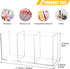 Cerpourt Clear Makeup Brush Organizer, Acrylic Cosmetic Brushes Storage Holder with 3 Slots for Desk Vanity