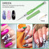 Saviland 6pcs Nail Art Liner Brushes Set - Nail Gel Polish Painting Nail Art Design Brush Pen Set with Crushed Diamond Rhinestones Handle for Pulling Lines, Sizes 7/9/11/13/17/23 mm, Christmas Gifts