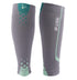 Thirty48 "The Sock Geeks" Cp Series Calf/Shin Splint Guard Compression Sleeves, 1 Pair, Gray/Green, Small