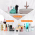 Clear Makeup Tray Holder Organizer, Small Cosmetic Display Case for Vanity Bathroom Countertop - Clear