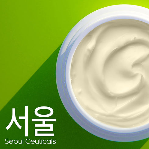 SeoulCeuticals Korean Skin Care Face Mask for Sensitive Skin - Green Tea Wash Off Masks + Aloe Vera and Centella Spa