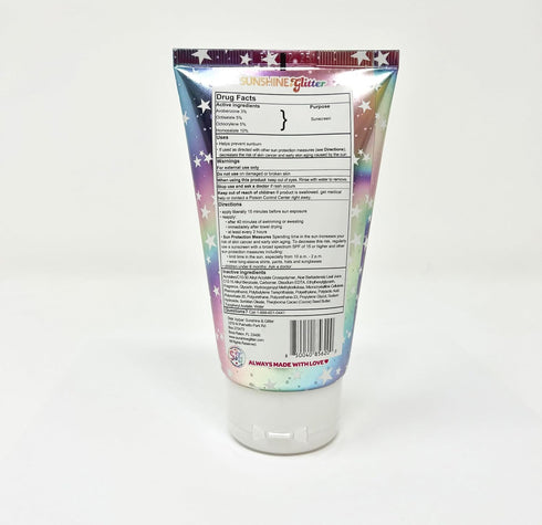 Sunshine & Glitter Sea Star Sparkle Biodegradable Glitter Sunscreen with SPF 50+