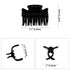 YOHAMA 12 pcs Small Hair Claw Clips 1 inch, Durable Mini Jaw Clip for Kids and Adults, Non-slip Hair Clips Black and