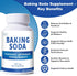 QUBIT 700mg 100 Baking Soda Capsules Sodium Bicarbonate Supplement | Natural Baking Soda for Acid Reflux Relief