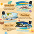 Set, Summer ARVIDSSON Beach Fragrance Oils Essential Oils for Diffuser - Beachy Breeze, Ocean Air, Pina Colada, Pink
