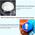 Massage Ball, Mountable Muscle Massage Roller for Pain Relief, Suction Cup Self Back Massager Roller - 2 Balls