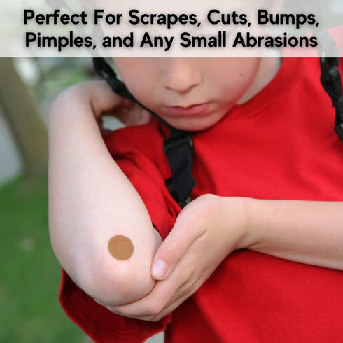 200 Spot Bandages, Small Sheer Plastic Adhesive Dots with Non-Stick Pad, Sterile Tiny Round for Small Wounds