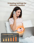 Fast Heating Pad for Period Cramps, Portable Cordless Menstrual Heating Pad with 6 Heat Levels and 6 Massage Modes,