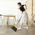 kelamayi Broom and Dustpan Set for Home, Stand Up Broom and Dustpan Combo for Indoor & Outdoor Sweeping