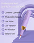Nail Drill,Cordless Electric Files for Gel Nails Efile Manicure Kit Women Rechargeable Wireless Drill para Uñas Profesional Machine Grinder Acrylic Purple