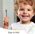 Mombella Ladybug Toddler Toothbrush for Ages 2 Years+, Soft Red Dot Bristle for Kids Oral Hygiene