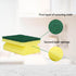 Eco Non-Scratch Sponges, Scrub Pads for Kitchen and Dish Cleaning, 12 Scrubbing Sponges + Draining Rack