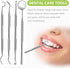 Dental Tools, Professional Teeth Cleaning Oral Care Hygiene Kit, Stainless Steel Dental Pick Tooth Scraper.