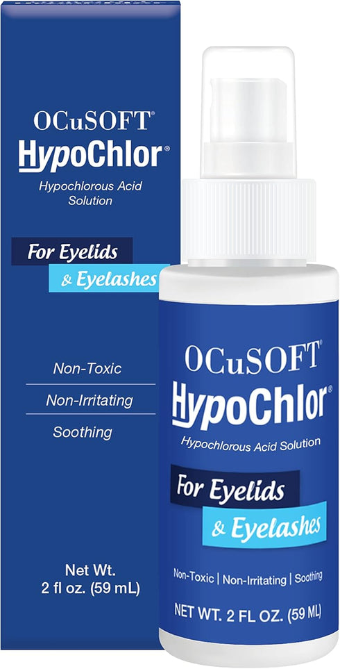 OCuSOFT HypoChlor Spray, Non-Irritating Hypochlorous Acid Spray & Eyelid Cleanser Solution, 2 fl oz