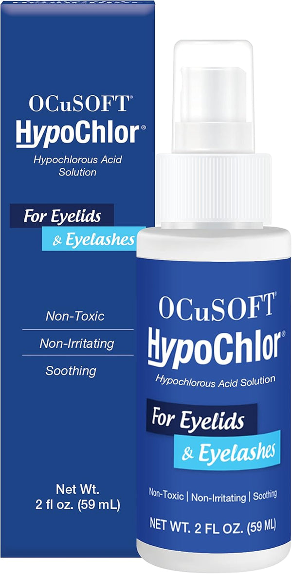OCuSOFT HypoChlor Spray, Non-Irritating Hypochlorous Acid Spray & Eyelid Cleanser Solution, 2 fl oz