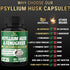 BMVINVOL Psyllium Husk Fiber Supplement with Fenugreek, Apple Cider Vinegar, Turmeric, Ginger, Black Pepper - 60