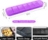 Wopanxye 7-Day 7 Weekly Pill Organizer, Once a Day, Pill Box Container, Matte Purple, Large Compartment Vitamins Case