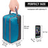 Toiletry Bag for Men - Hanging Dopp Kit, Water Resistant Shaving Bag, Small for Traveling (Blue)