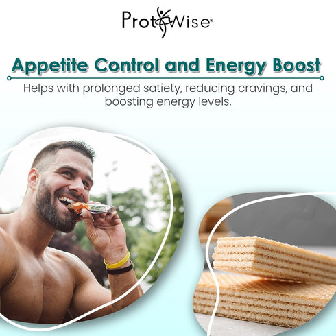 ProtiWise Protein Wafer Crisp Bar | 5/Box | KETO Diet Friendly, Weight Loss Snack with 15g Protein