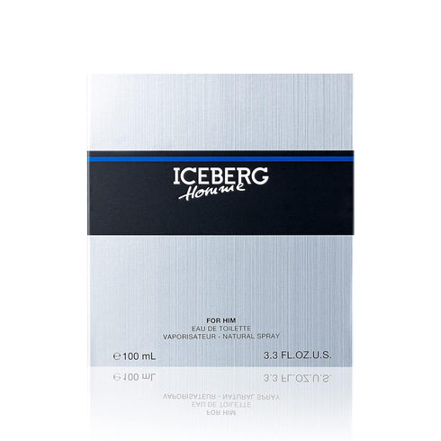 ICEBERG Homme EDT Spray Cologne For Men - 3.3 Oz - Aromatic Fougere Fragrance with Fresh Citrus Notes