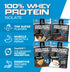 eFlow Nutrition Whey Protein Sample Variety - Isolate Protein Powder Samples, Low Calorie, Travel Packs (4 Pack)