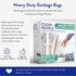 Clean People Trash Bags, Tall Drawstring Kitchen Garbage Bags, 13 Gallon Capacity, 120 Bags, Made with 65% Recycled Material, Unscented by THE CLEAN PEOPLE