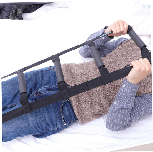 HOODANCOS Sit Up Assist Device Bed Ladder with Durable Webbing and Comfortable Grips for Easy for Seniors Elderly