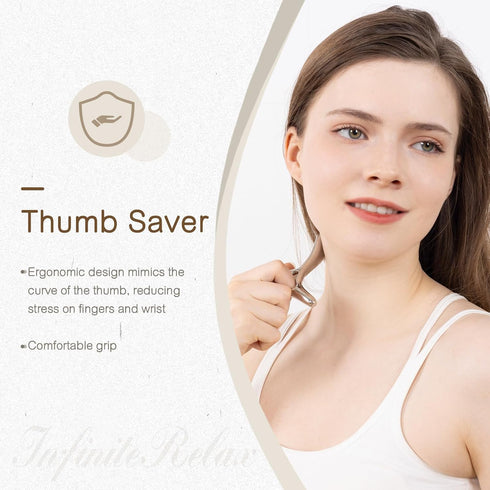 Metal Trigger Point Massage Tool for Deep Tissue Massage & Acupressure Body Gua Sha Tool, Muscle Scraper Massager