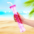 Jingmore 15 17 oz Frozen 5 Pcs Dumbbell Shaped Cups Straw Water Bottle with Straws and Lid for Drinking Margaritas Cold