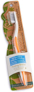 Earth Friendly Compostable Adult Manual Toothbrushes, Silver Infused Soft Bristle Toothbrush (4 Pack)
