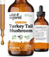 Wild & Organic Turkey Tail Mushroom Tincture - Immune Support Drops with