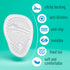 Metatarsal Pads, Soft Cushion Design for Women's High Heel Pain Relief, Shock Absorbing, 3 Pairs (Clear)