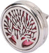 Srliya 2pcs Essential Oil Diffuser Brooches Stainless Steel Lightweight Hollow Out Tree Shape Washable Locket Perfume