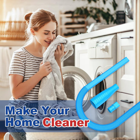 Sealegend 2 Pieces Dryer Vent Cleaner Kit: Flexible Lint Brush Vacuum Hose Attachment & Refrigerator Coil Brush