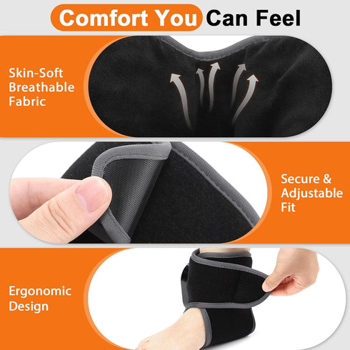 VIYACHY 4 3 Foot and Ankle Massager for Pain Relief, Cordless Ankle Heating Pad Foot Renew Massager with Heat, Heat