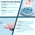 Denture Case with Brush & Portable Toothbrush Box, 100% No-Leak Retainer Box Set for Traveling, Blue