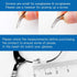 Magnetic Eyeglass Repair Kit, Sunglasses Repair Kit with Screws, 10 Pairs of Screw-in Nose Pads, Cleaning Cloth