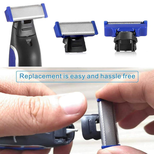 LinMei Razor Replacement Head, Compatible for 1st Generation Micro Touches Solo Trimmer, Replacement Cutter Head with 2