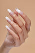 KISS Salon Acrylic French Manicure Set ‘Leilani’, Medium Length, Nude Square Press-On Nails