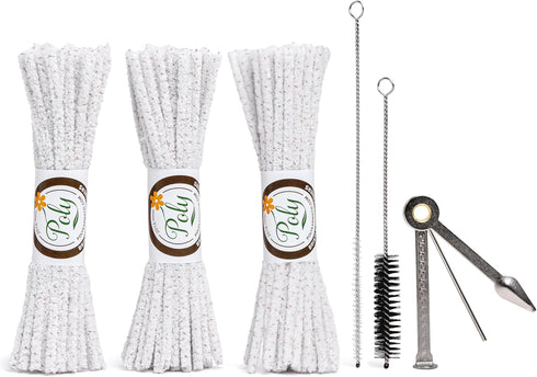Pipe Cleaners Tool Set | 132 Hard Bristle Pipe Cleaners Bulk, 2