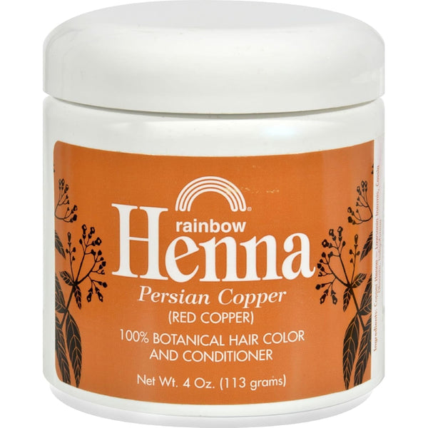 Rainbow Research Henna Hair Color and Conditioner, Persian Copper, 4 oz, Red