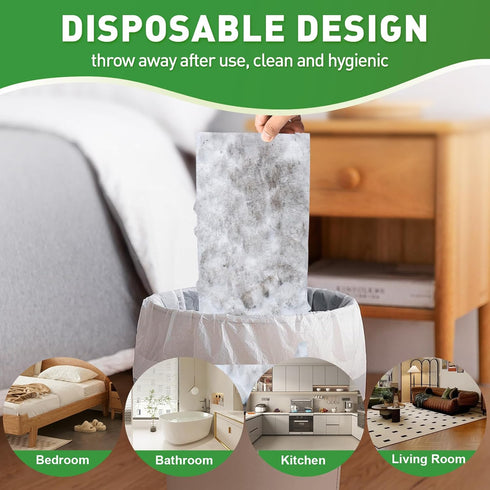 NXPPYY 100ct Dry Sweeping Cloths for Swiffer Sweeper Mop, Heavy Duty Microfiber Duster Mop Pad Refills, Captures Dust