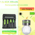 Yibatopow 16 Packs AAA200mAh 1.2v Rechargeable Batteries,Triple A NiMH Precharged Solar Batteries for Outdoor Solar