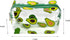Cute makeup bag, transparent portable makeup bag, waterproof toiletries storage bag, large capacity pen bag (Avocado)
