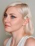 Heliums 2 Inch Snap Clips, Silver Gray Metal Hair Barrettes for Women, Thin Hair and Kids - 12 Count