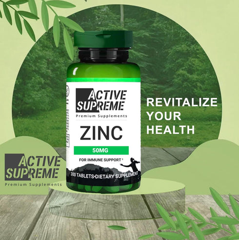 Zinc Citrate 50 mg | Supplement to Support Immune System & Reproductive Health