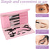 Professional Eyebrow Grooming Kit - 8PCS/SET with Leather Bag, Trimming Kit for Women & Men